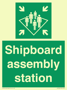 Shipboard assembly station